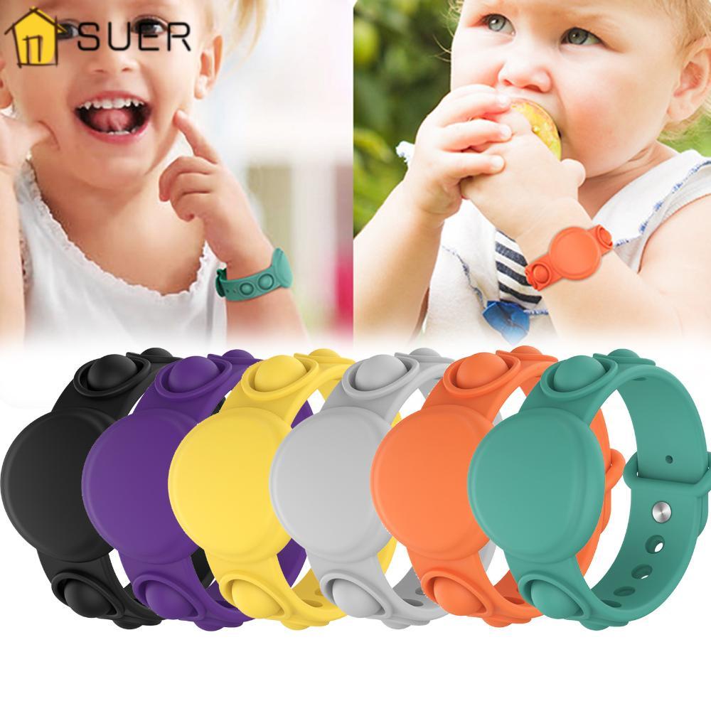 SUENIN Vòng Tay Đồ Chơi Bằng Silicone Đơn Giản Giảm Căng Thẳng Chống Thất Lạc