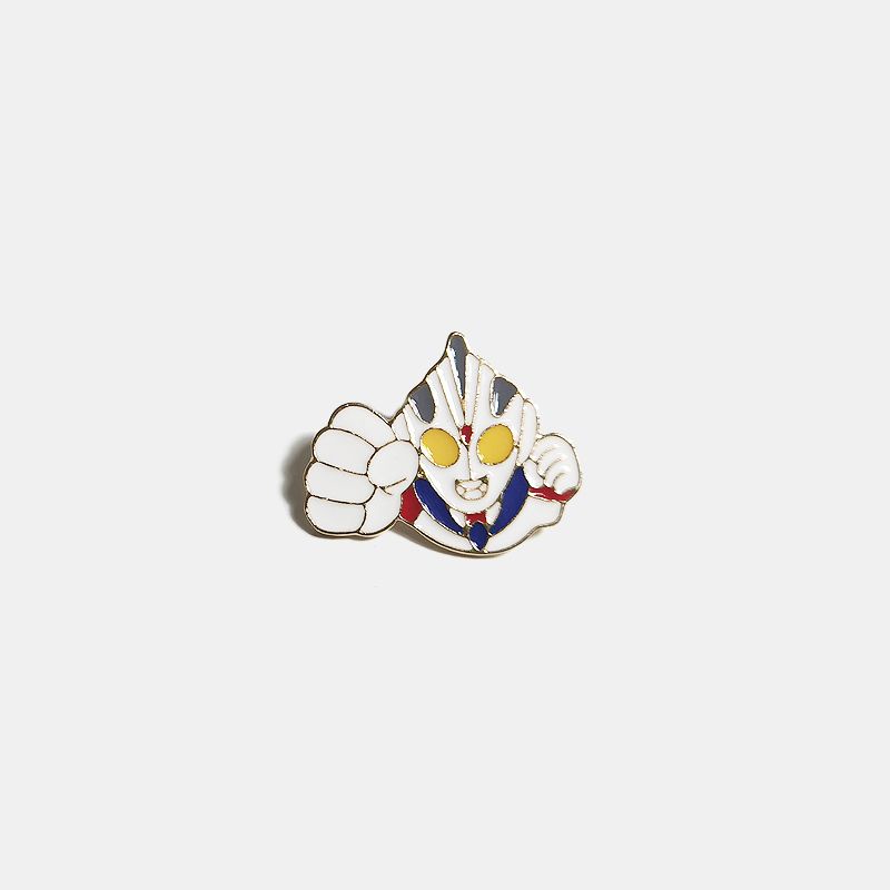 Huy Hiệu Cài Áo Bằng Kim Loại Hình Ultraman Hoạt Hình