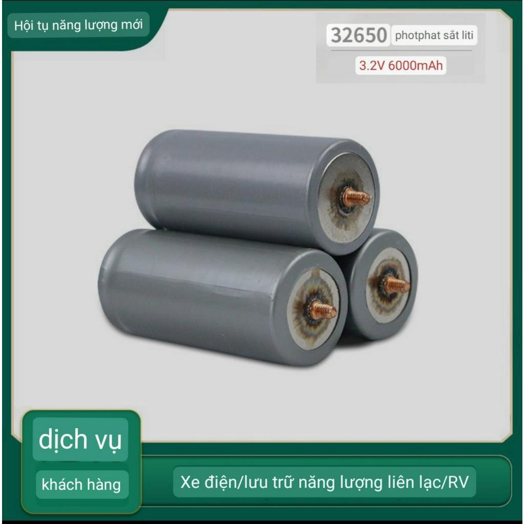 COMBO 36 Pin Lithium 32650 6000mAH kèm ốc vít, Pin sắt Lithium sắt 32650 3.2V chống cháy nổ