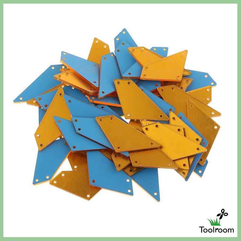 Bộ 50 Viên Đá Pha Lê Acrylic Dùng May Giày / Trang Trí Váy