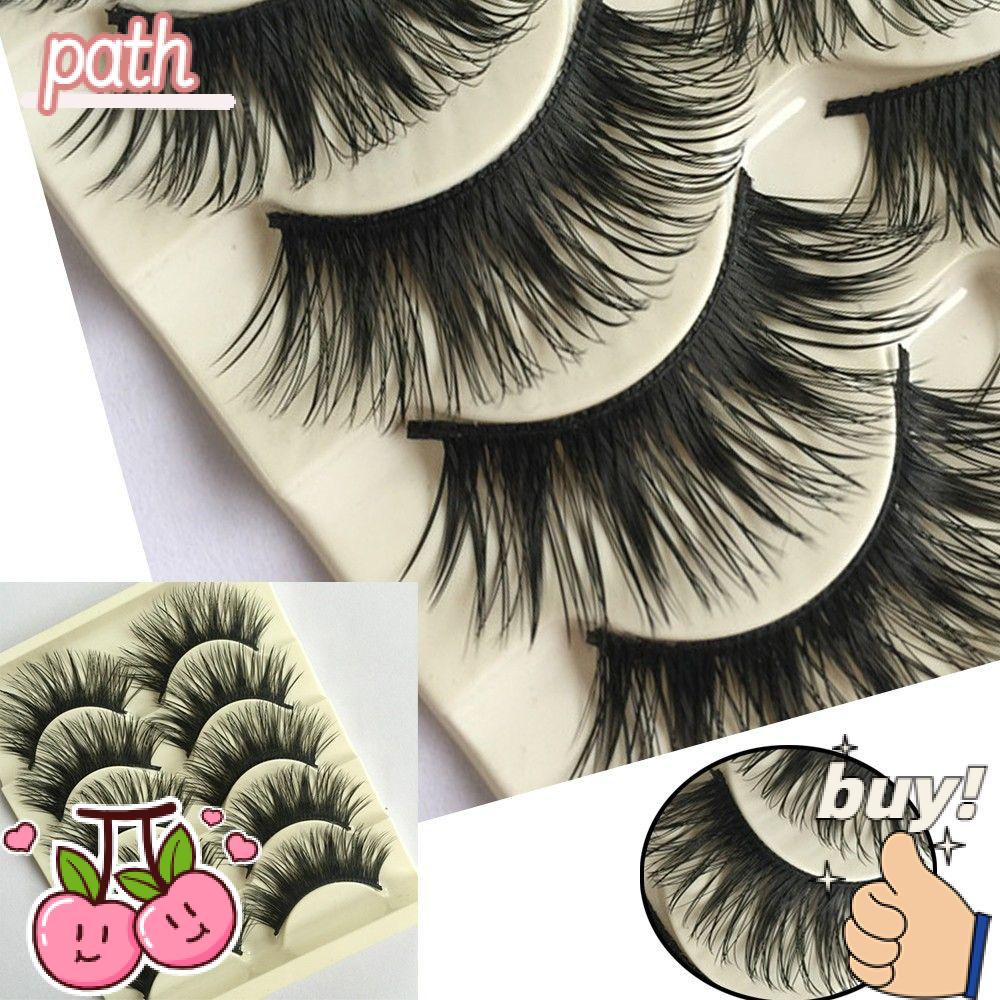 PATH Set 5 Cặp Lông Mi Giả Dài Và Dày Thời Trang