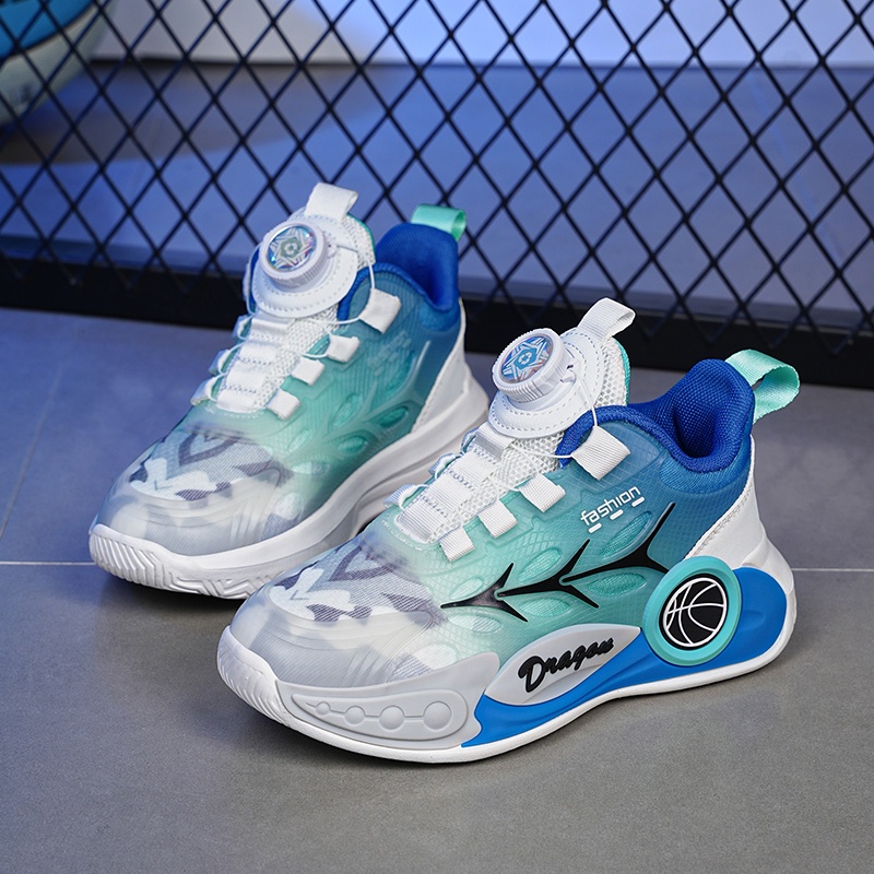 Giày Thể Thao Chơi Bóng Rổ Siêu Nhẹ Chống Trượt Thời Trang Cho Bé