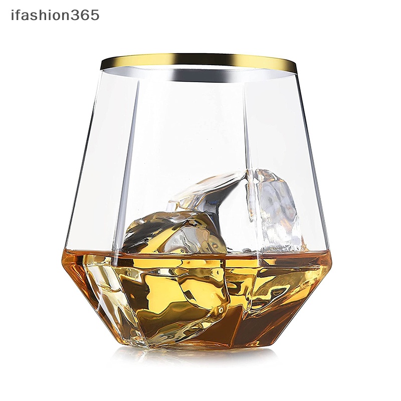 Ly Thủy Tinh Uống Rượu Cocktail Hình Lục Giác Trong Suốt 360ml ifashion365