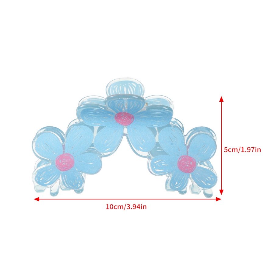 Kẹp Tóc Hình Hoa Bằng Acrylic Dễ Thương Phong Cách Hàn Quốc Cho Nữ