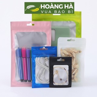  Túi Zip nhôm nhiều màu ,túi Zipper đẹp đựng Phụ Kiện Trang Sức   bộ 100 túi   