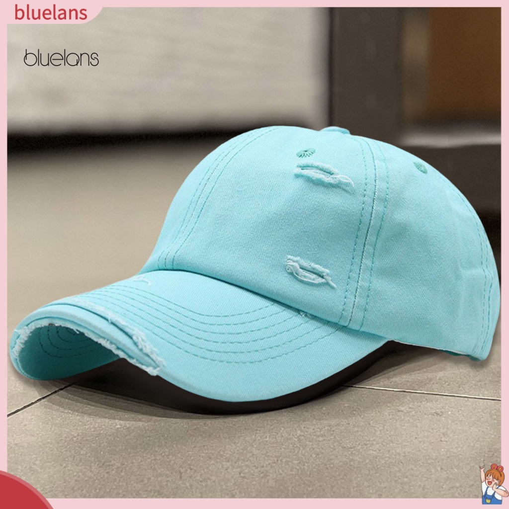 Mũ Lưỡi Trai Chống Nắng Bluelans Có Thể Điều Chỉnh Vành Hở Lỗ Thời Trang Unisex