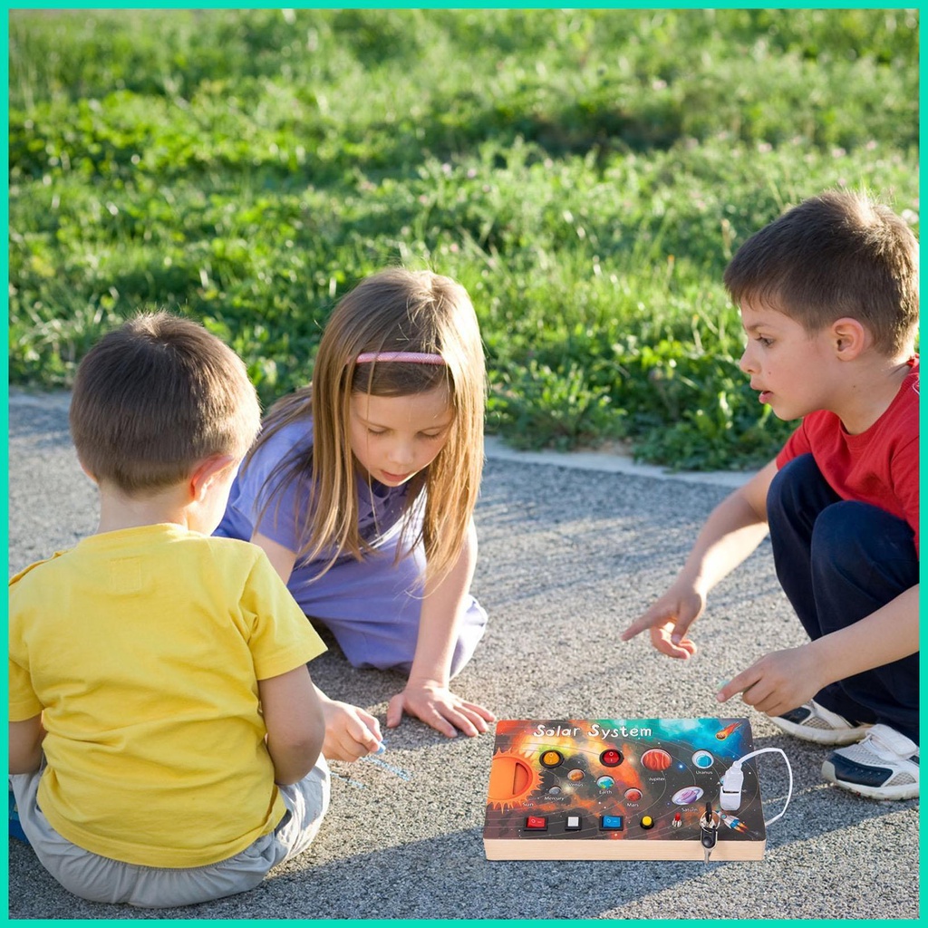 Hệ Thống Năng Lượng Mặt Trời Đồ Chơi Có Đèn LED Dành Cho Trẻ Mẫu Giáo