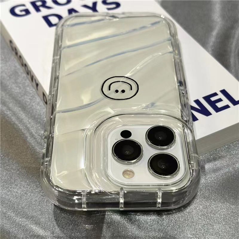 Ốp Điện Thoại Mềm Trong Suốt In Hình Mặt Cười Đơn Giản Cho Iphone 14Promax 1312 / 11 7 / 8plus xr / sins Z7HE