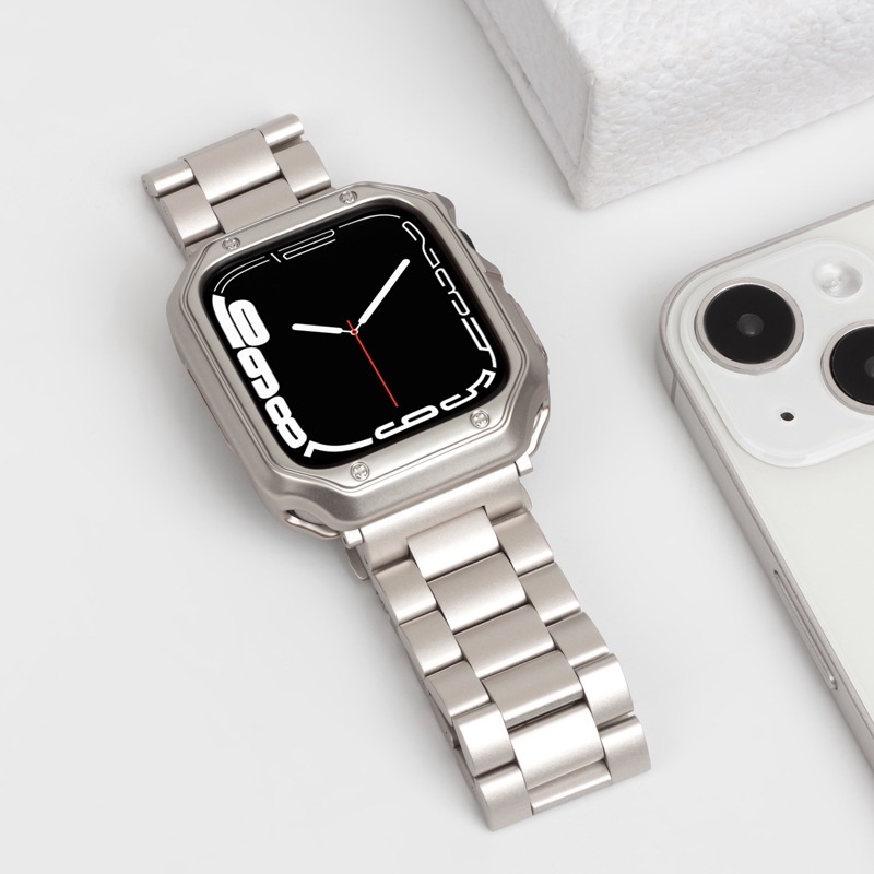 Bộ Ốp Bảo Vệ Bằng TPU + Dây Đeo Bằng Thép Không Gỉ Cho Apple Watch Ultra 49mm 45mm 44mm 41mm 40 / 38