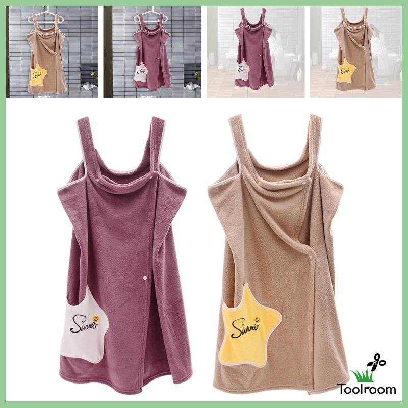 Khăn Quấn Tắm Thiết Kế Tiện Lợi Dễ Dùng Cho Nữ