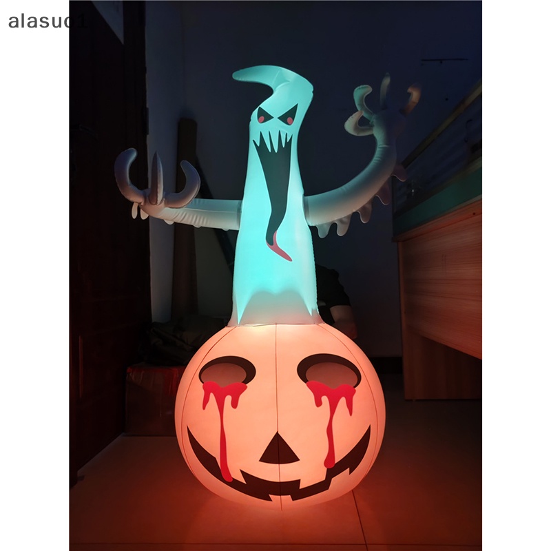 [Alasuo] Hình Nộm Ma Bơm Hơi Trang Trí Halloween Màu Trắng Có Thể Bơm Phồng