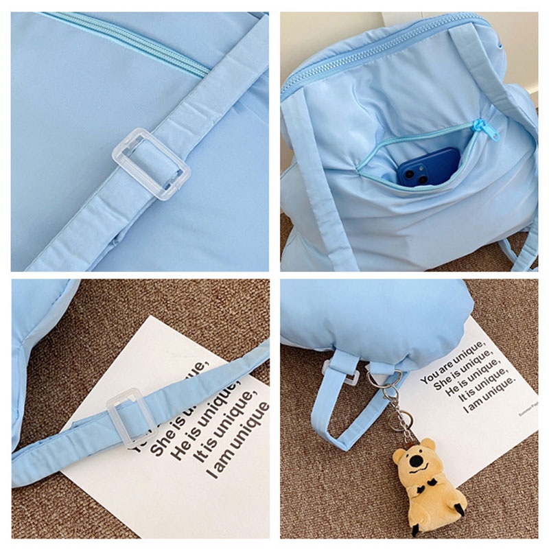 Planet Ba lô túi xách học sinh đơn giản dễ thương ba lô bông túi vui nhộn mùa thu và mùa đông