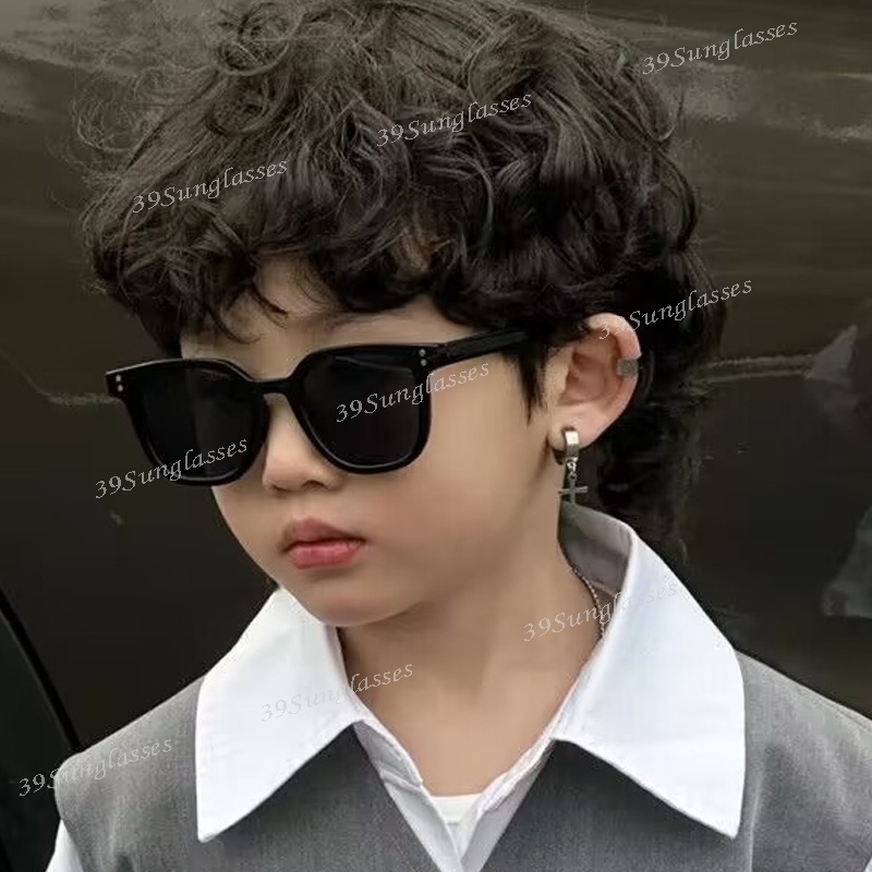 Trẻ em Hàn Quốc thời trang kẹo màu dễ thương kính bé vuông cộng với kích thước trẻ em cầu vồng kính râm cho bé trai và bé gái bóng râm ngoài trời UV bóng râm