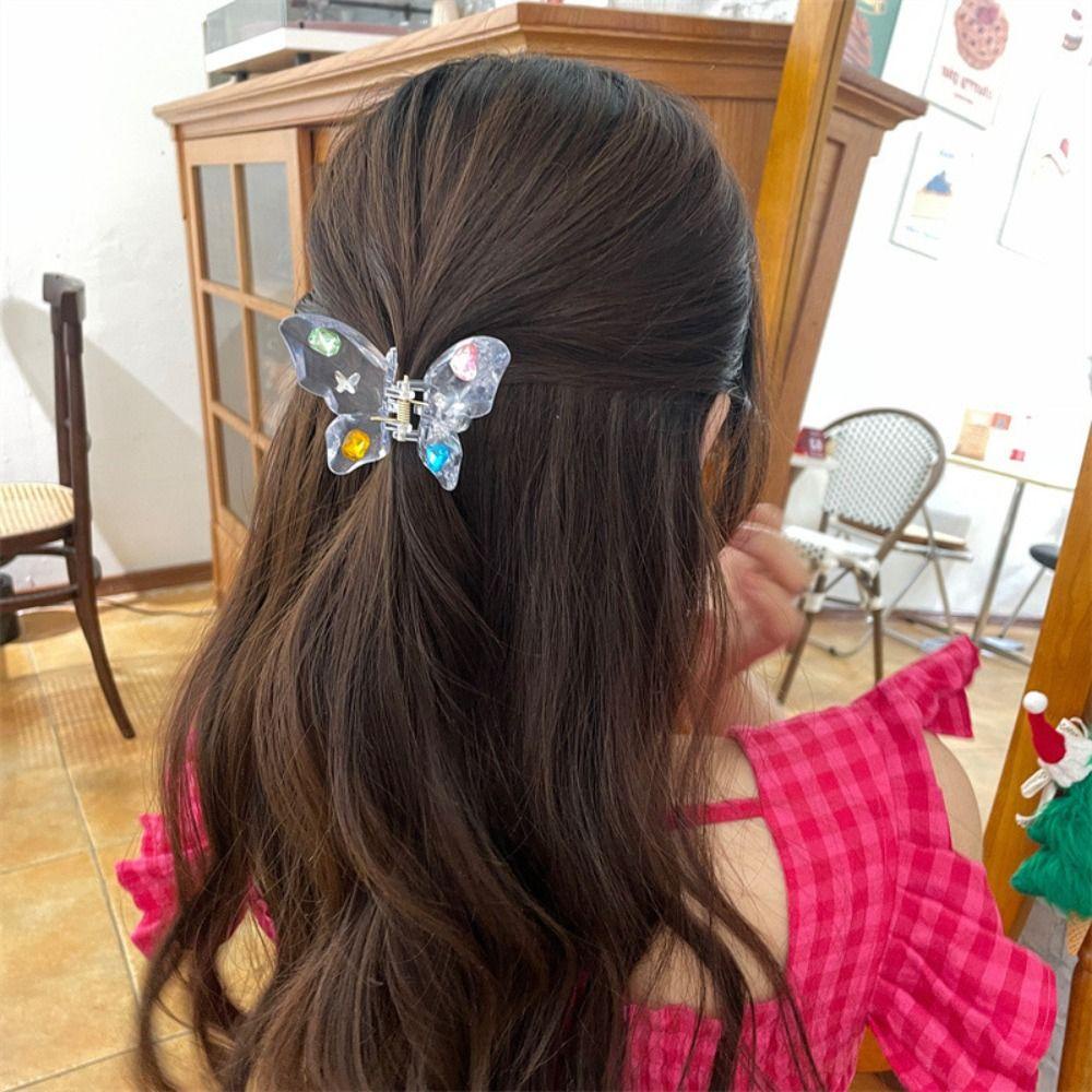 Kẹp Tóc Càng Cua Bằng Acrylic Trong Suốt Cá Tính Cho Nữ