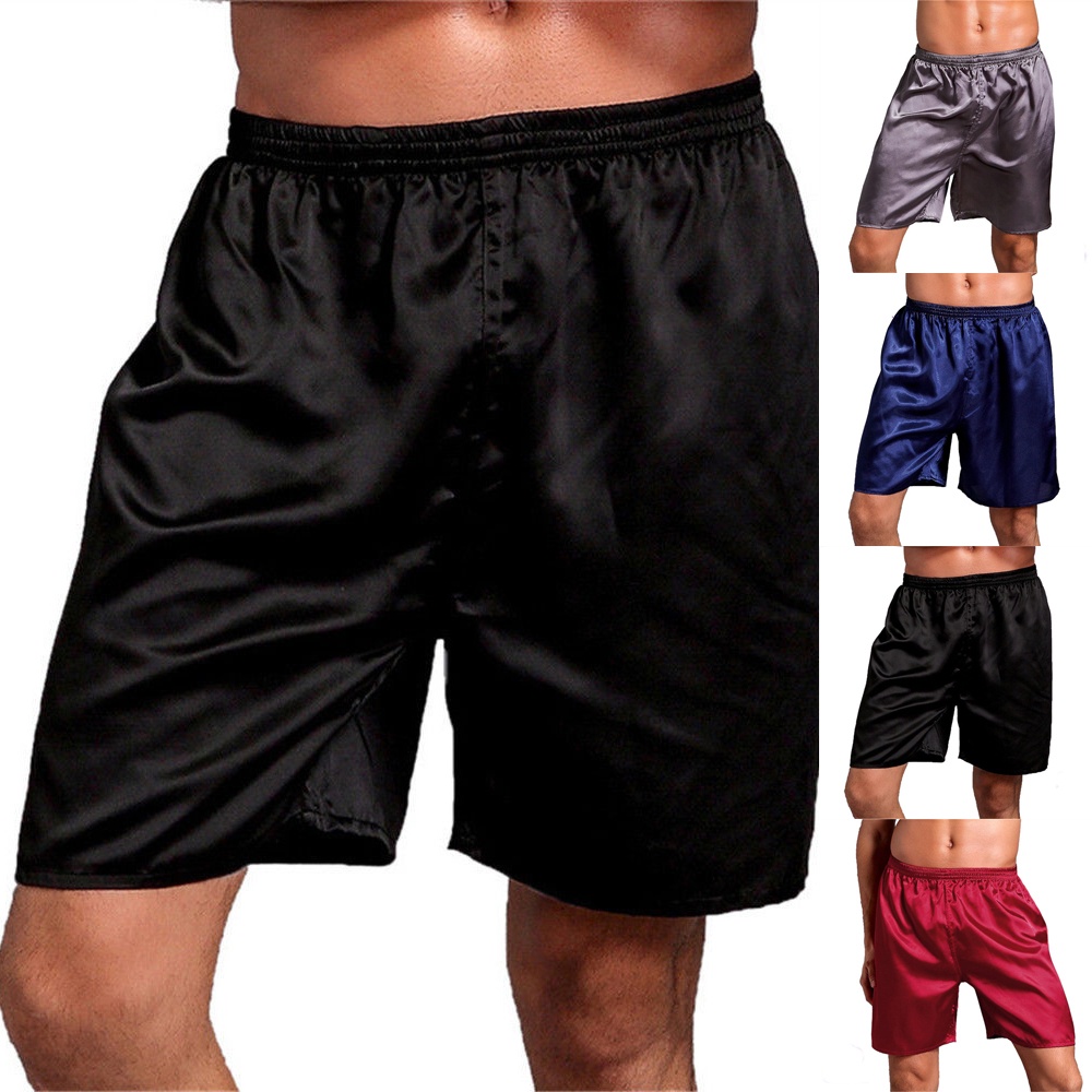 Quần Short Baggy Bằng Lụa Satin Thoải Mái Thời Trang