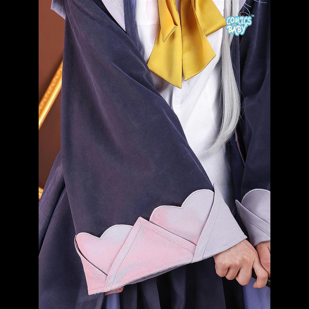 Anime The Journey of Elaina Cosplay Costume Hat Wig Witch Outfit  Lovely Halloween Suit