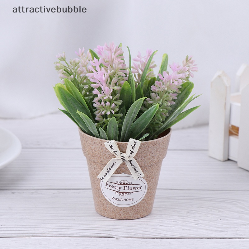 Chậu Cây Giả Mini Trang Trí Không Gian Xanh