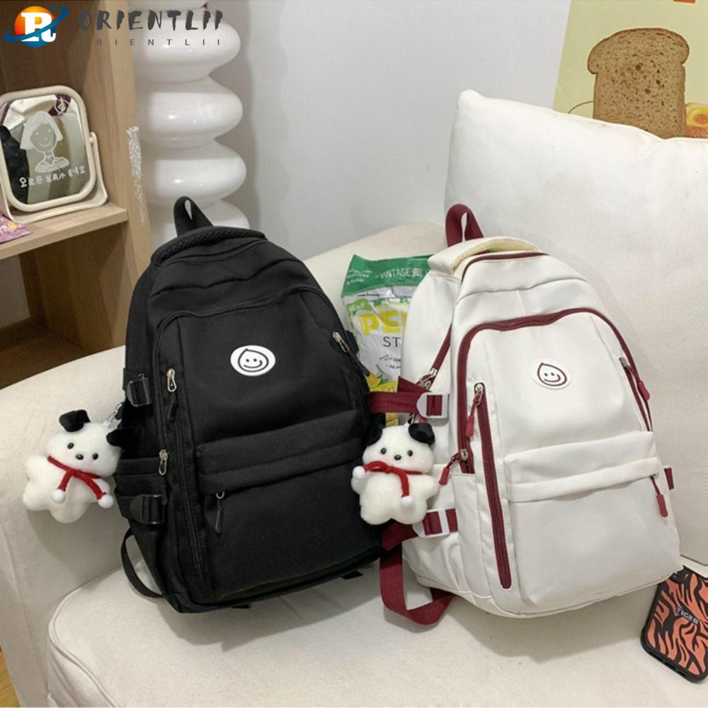 Ba Lô Du Lịch Sức Chứa Lớn Siêu Nhẹ Màu Trơn Dacron Nhiều Túi Cho Thanh Thiếu Niên