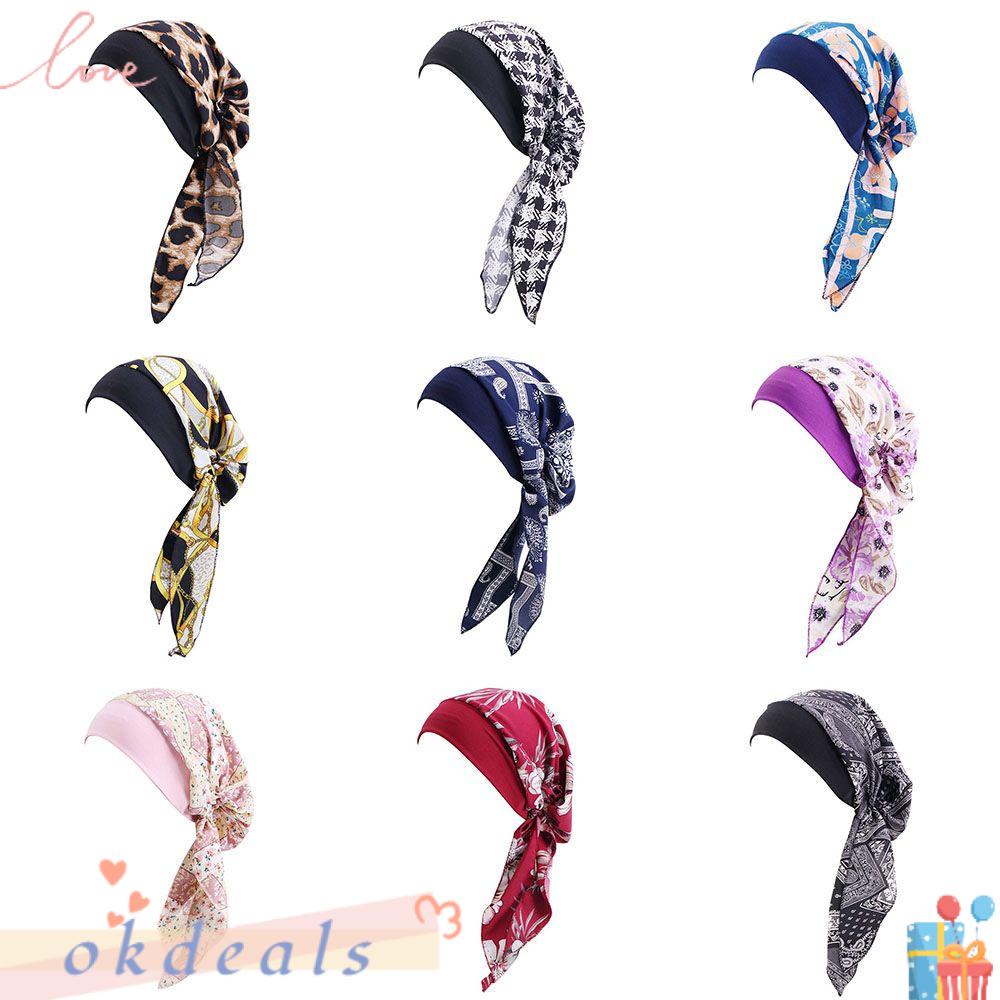 OKDEALS Mũ Turban Co Dãn Thời Trang Cho Nữ