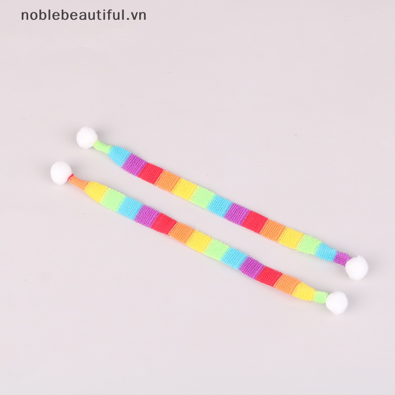 Set 2 Băng Đô Cài Tóc Dệt Kim Mini Trang Trí Nhà Búp Bê Phong Cách Giáng Sinh