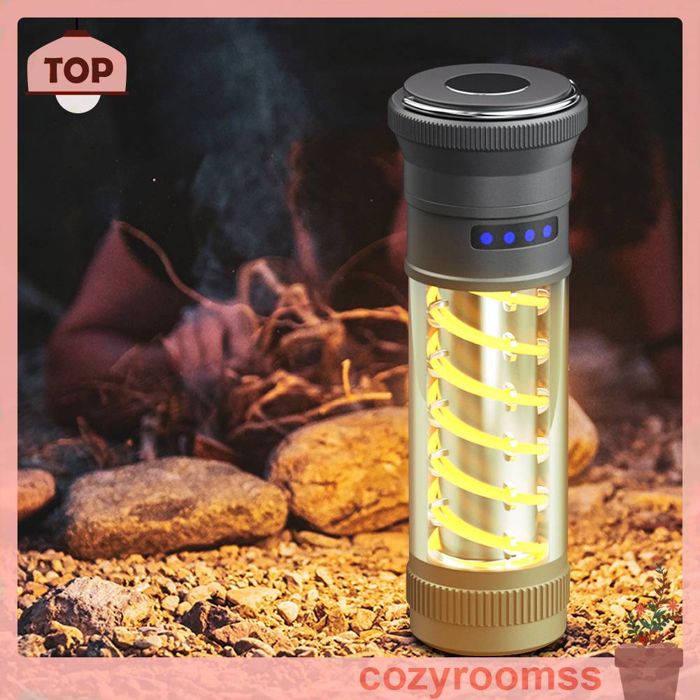 Đèn Cắm Trại Chống Thấm Nước Sạc USB Loại C 10-150LM 1800mAh