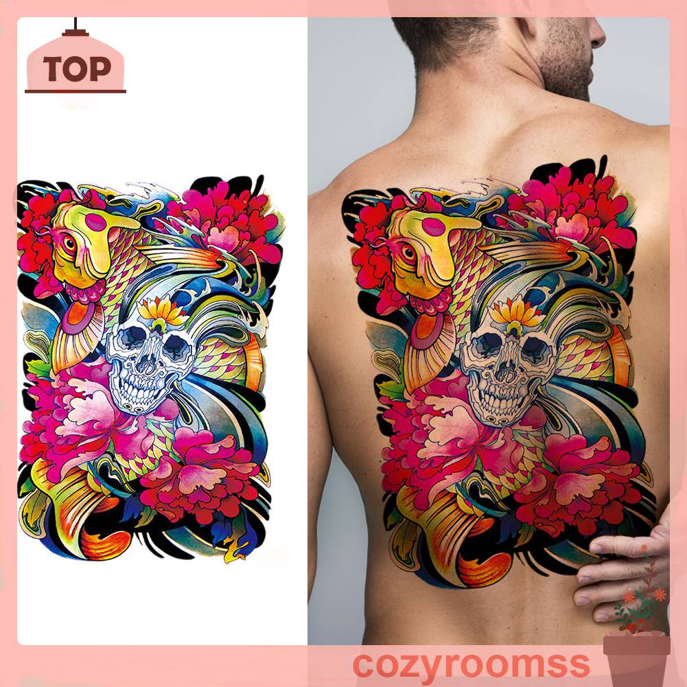 Hình Xăm Dán Tạm Thời Chống Thấm Nước Họa Tiết Động Vật Độc Đáo