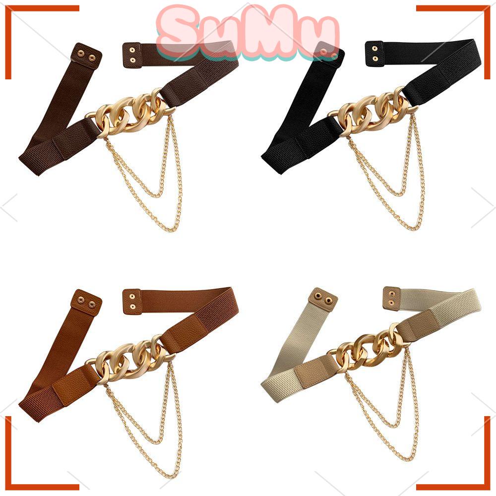 SUMU Thắt Lưng Dây Xích Kim Loại Co Giãn Thời Trang Chất Lượng Cao