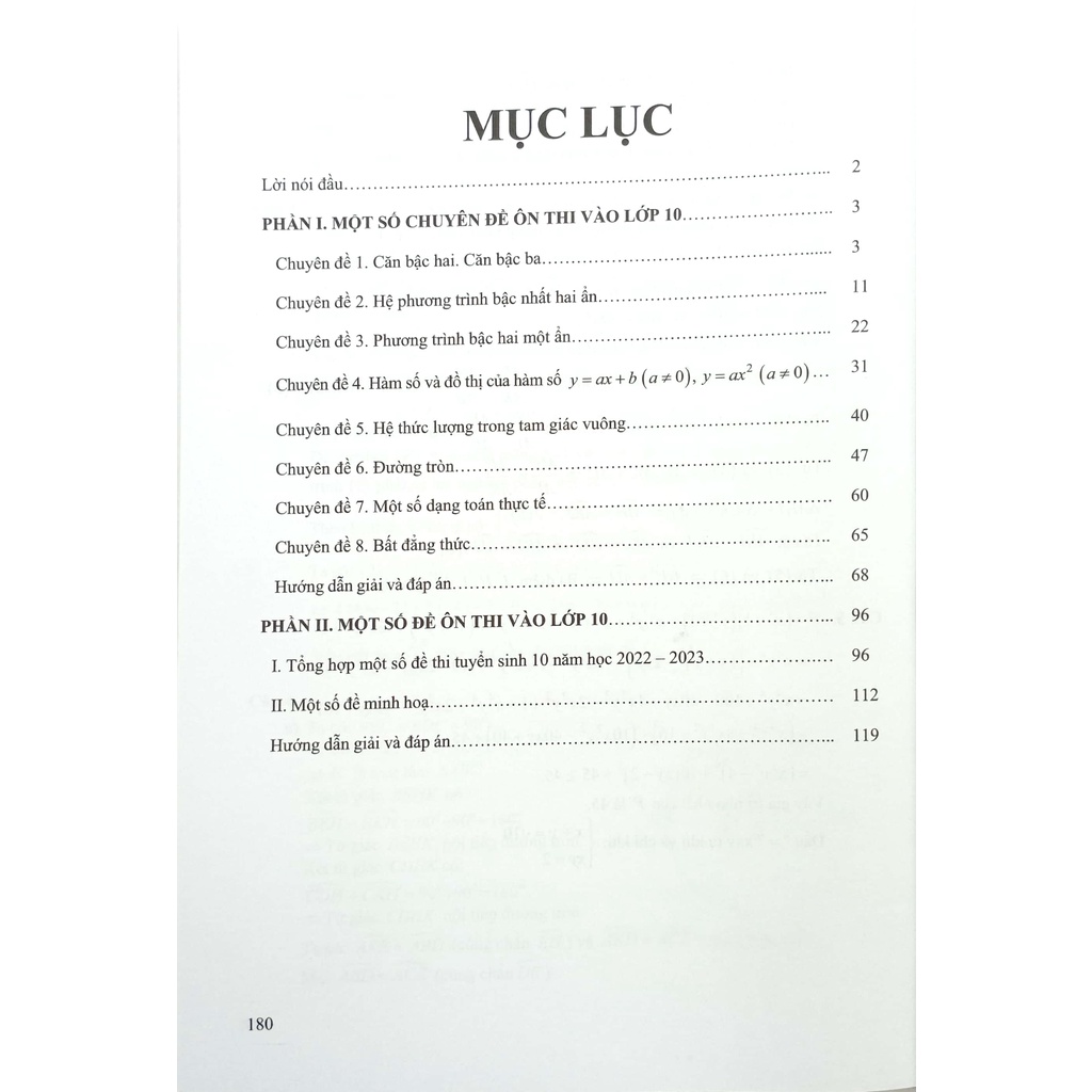 Sách Hướng Dẫn Ôn Thi Vào Lớp 10 Môn Toán