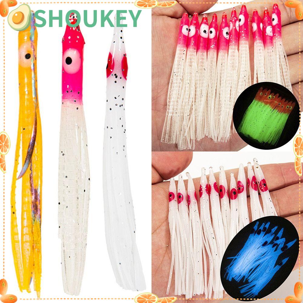 SHOUKEY 20 Mồi Bạch Tuộc Giả Bằng Silicone Mềm 8CM