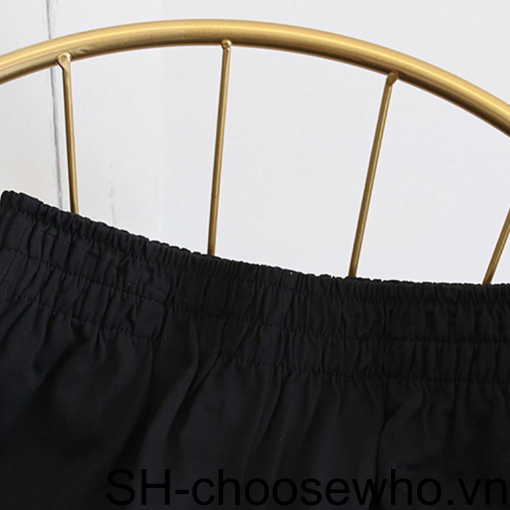 Quần Short Cotton Polyester Lưng Cao Ôm Dáng Dễ Phối Đồ Thời Trang Mùa Hè Cho Nữ