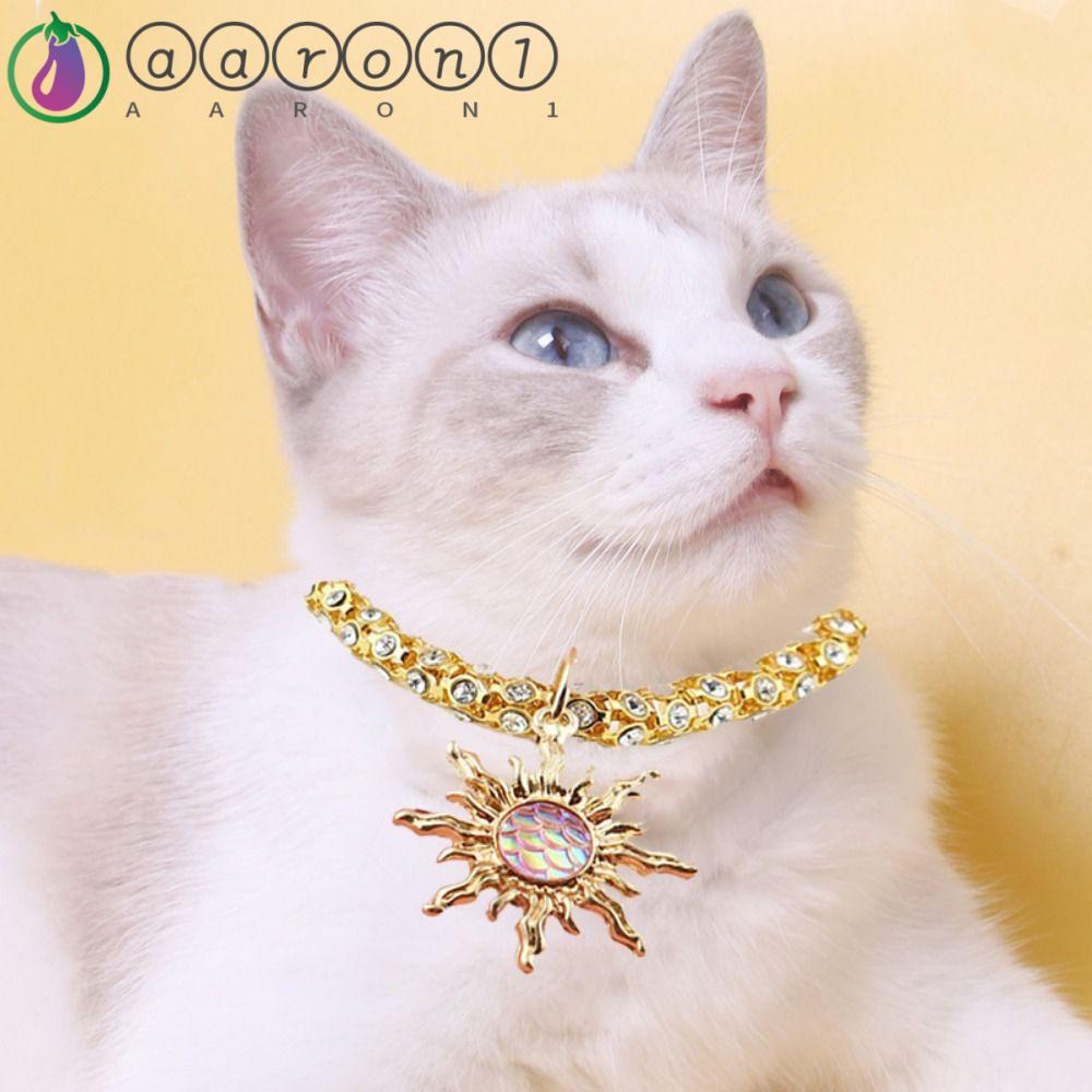 Vòng Cổ Choker Đính Đá Nhân Tạo Thời Trang Dành Cho Thú Cưng AARON1