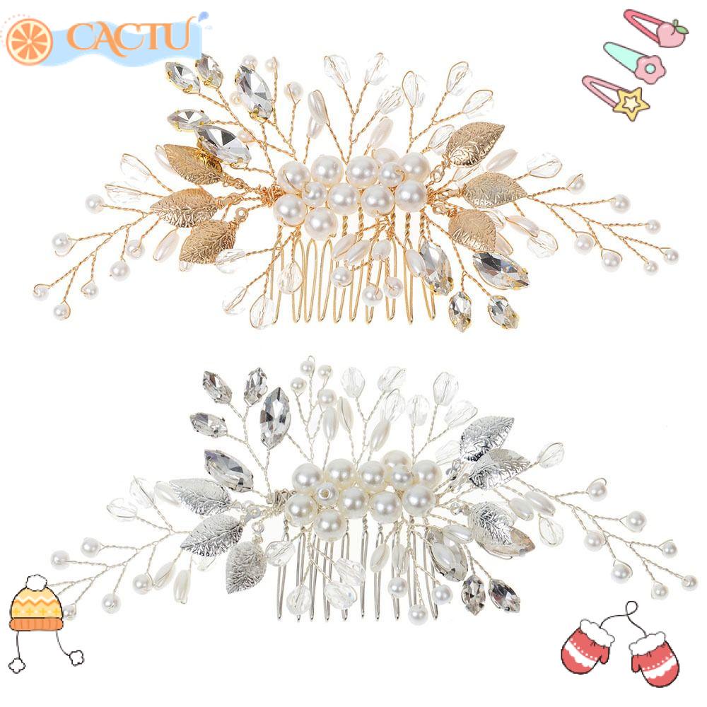 CACTU Lược Cài Tóc Hình Vương Miện Màu Sắc Lấp Lánh