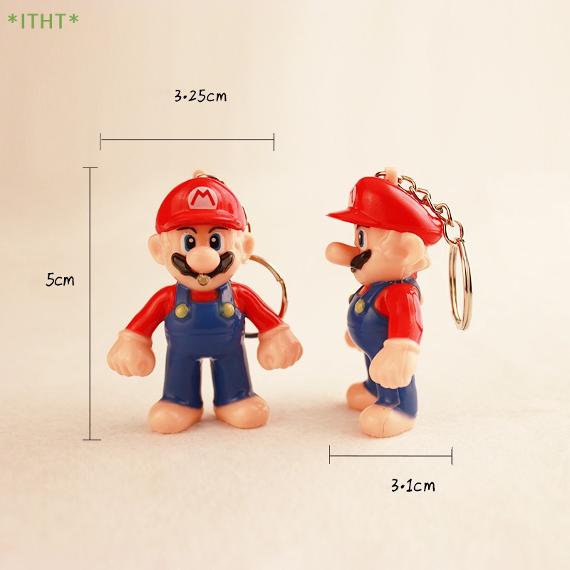 Móc Khóa Hình Nhân Vật Game Super Mario Có Đèn Và Nhạc Dễ Thương Cho Bé Mới