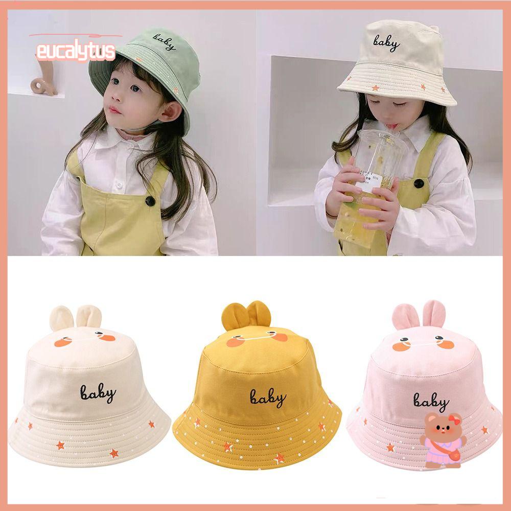 EUTUS Nón Panama Che Nắng Chống Tia UV Hình Tai Thỏ Dành Cho Trẻ Em