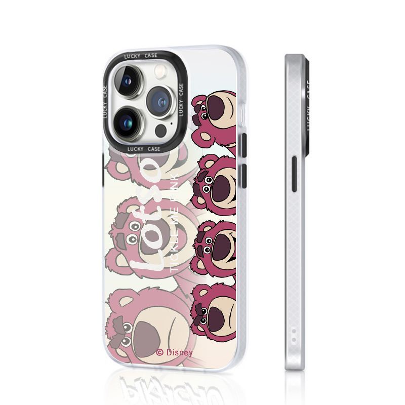 Ốp Điện Thoại Màu Laser Họa Tiết Chú Gấu / Dâu Tây Dễ Thương Cho Iphonexr128Plus 5TIJ 1314