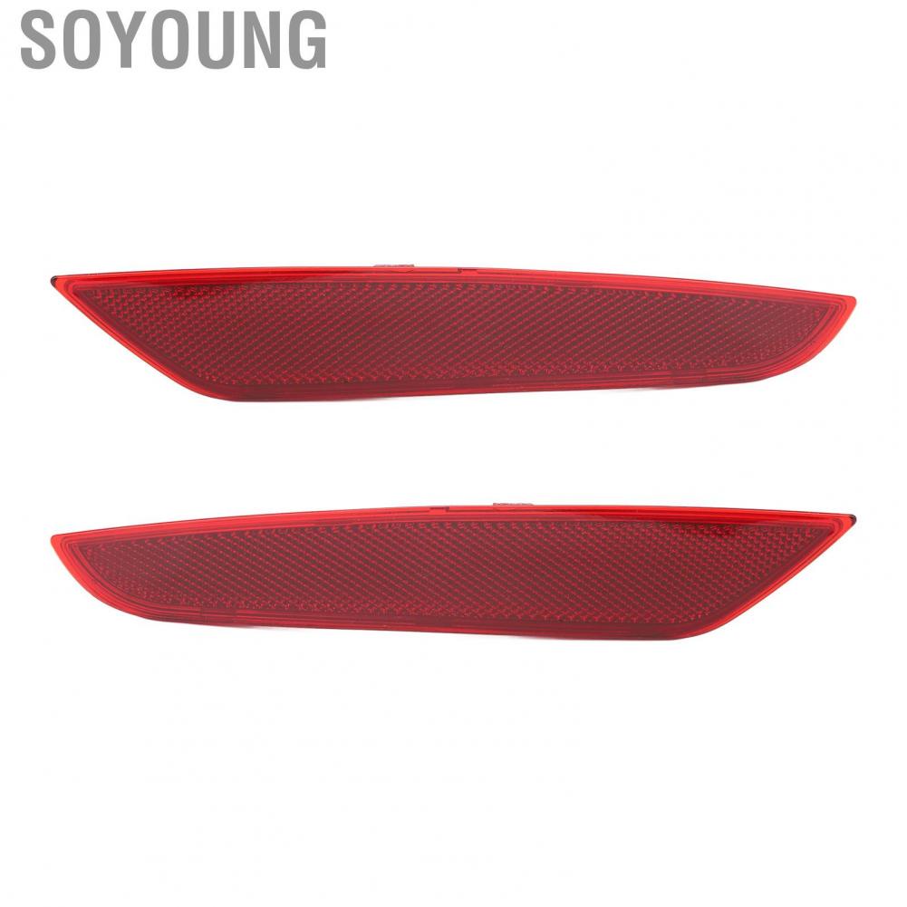Soyoung Rear Bumper Reflector 5K0945106F Left Right Red for VW MK6 Hatchback 2009-2013  Strip Light