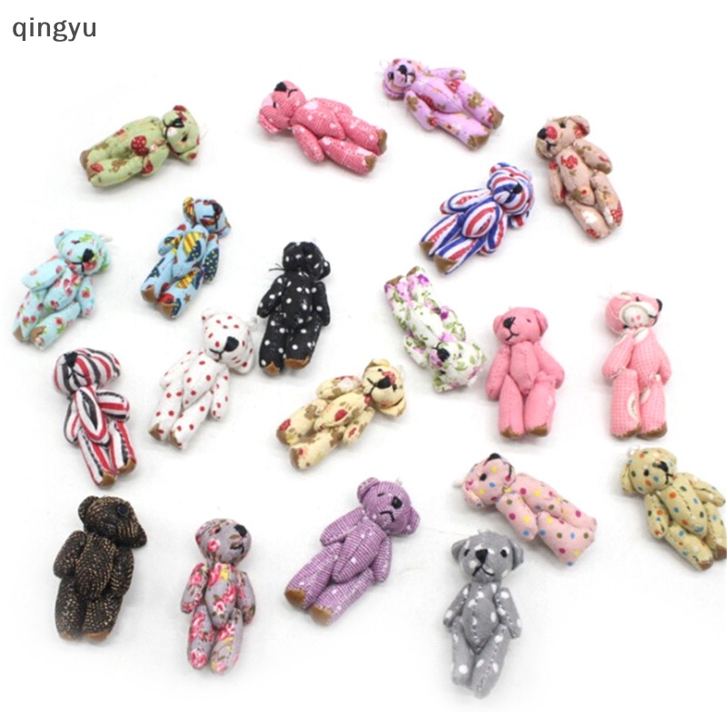 Set 5 Gấu Bông Mini qingyu Dễ Thương Trang Trí Bó Hoa / Đồ Chơi Cho Bé