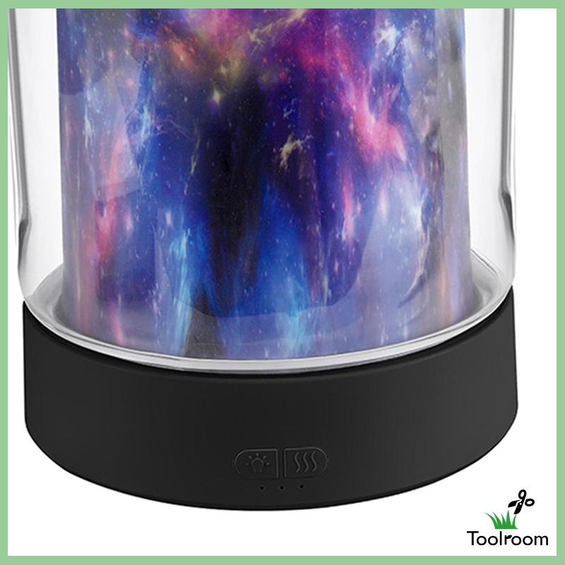 Máy Phun Sương Tạo Ẩm Hình Ngọn Lửa Nhiều Màu Có Hẹn Giờ