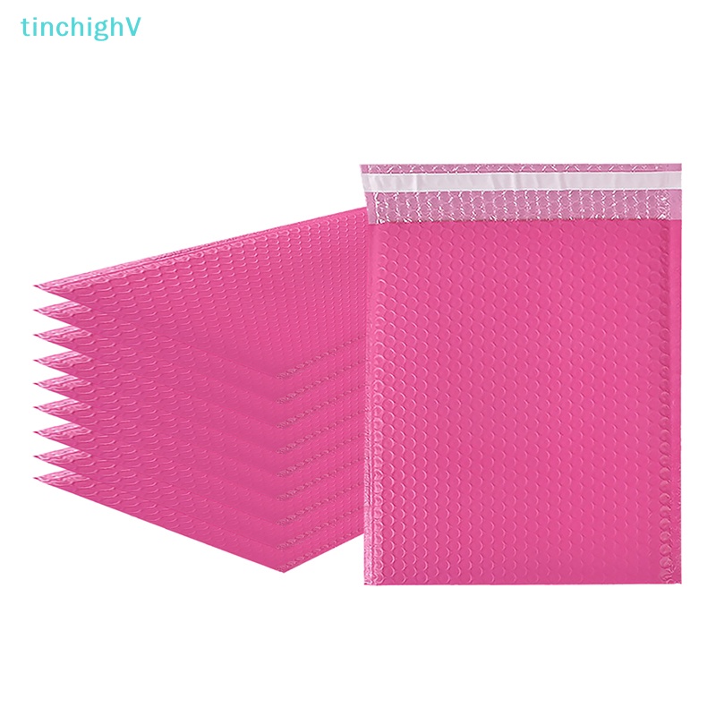 [TinchighV] Set 10 Túi Bong Bóng Đỏ Hồng Tự Đóng Gói Hàng Bảo Vệ Chống Rơi Bền [Hàng Mới]