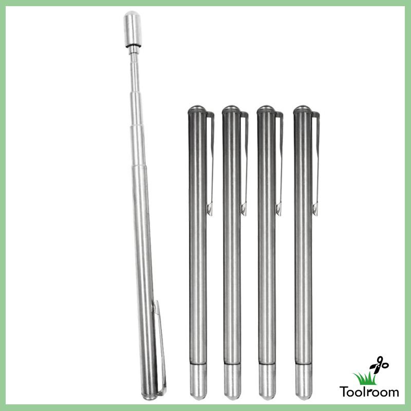 Set 5 Bút Bi Bằng Thép Không Gỉ Có Thể Thu Gọn Tiện Dụng