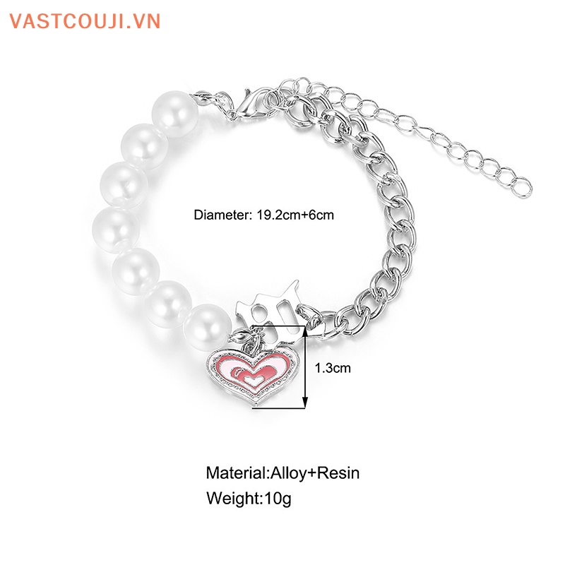 Vòng cổ Mặt Hình Đầu Lâu Đính Ngọc Trai Phong Cách Hip Hop Steampunk VASTJI Y2K