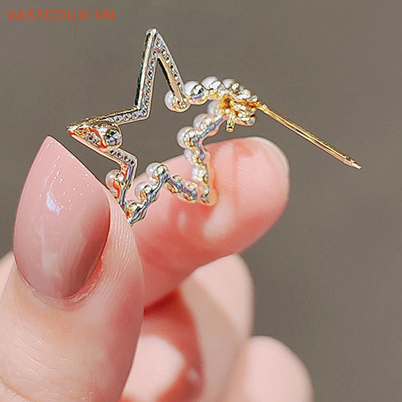 Ghim Cài Áo Hình Hoa / Ngôi Sao Bằng Kim Loại Chống Lóa Thời Trang Cho Nữ