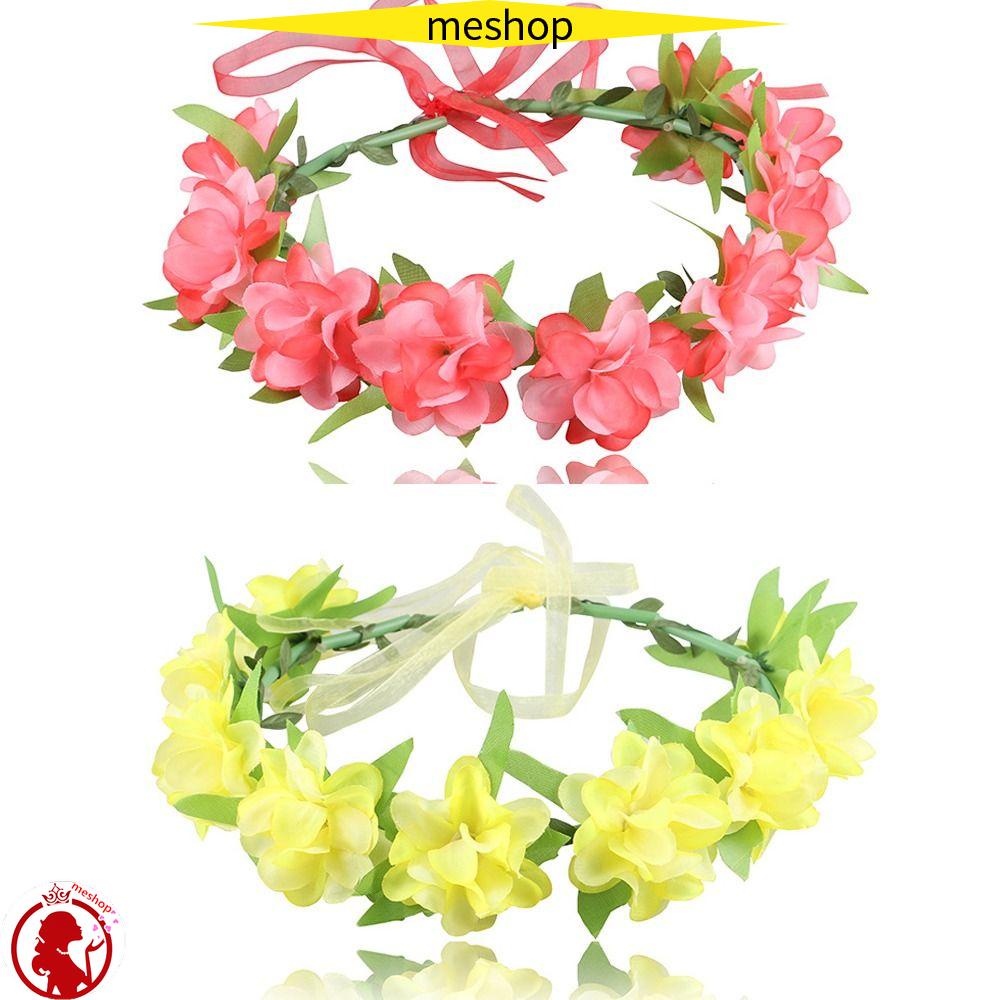 ME Vòng Hoa Đội Đầu Màu Sắc Thời Trang Dành Cho Cô Dâu