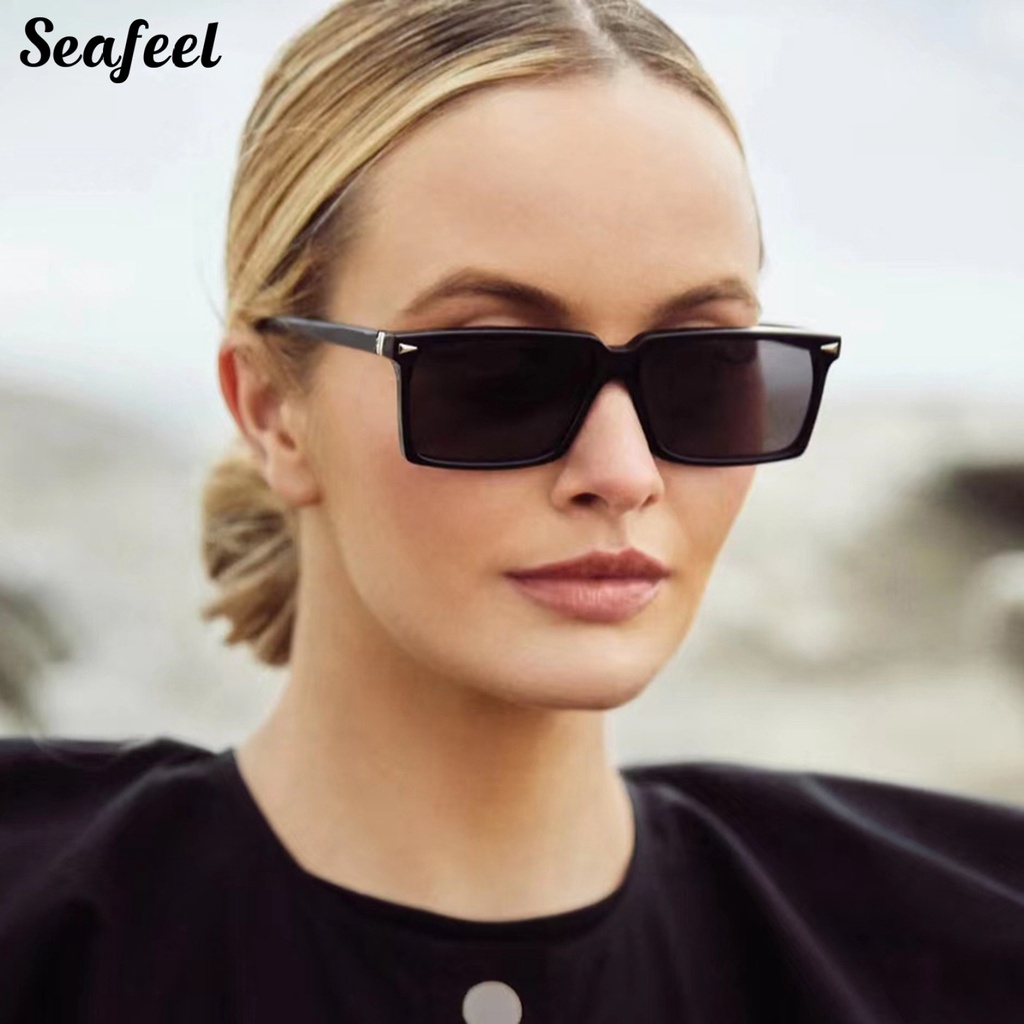 Kính Mát Hình Chữ Nhật Nhỏ Chống Tia UV Màu Sắc Thời Trang Unisex
