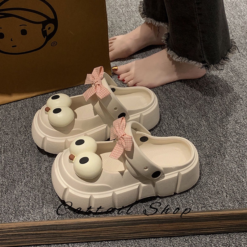 Cattail dép dép nữ dép bánh mì nữ dép bánh mì nữ Chống Trượt 063010