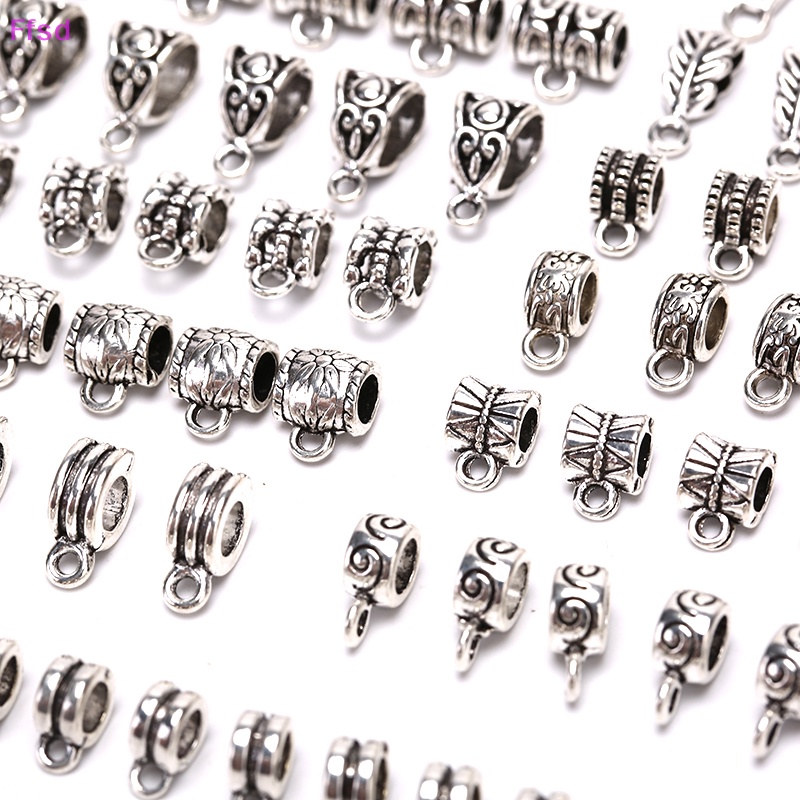 {Ffsd} Bộ 120 Hạt Nối Ống Kim Loại Làm Trang Sức Thủ Công Ch Bán Chạy