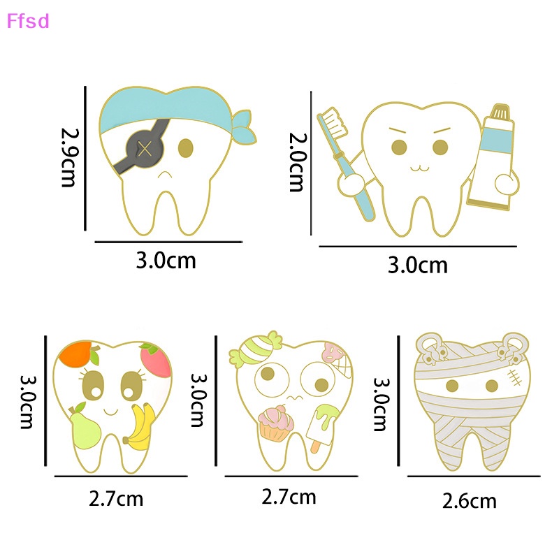 {Ffsd} Ghim Cài Áo Hoạt Hình Hải Tặc Răng Miệng Tráng Men Sáng Tạo Làm Quà Tặng Thời Trang