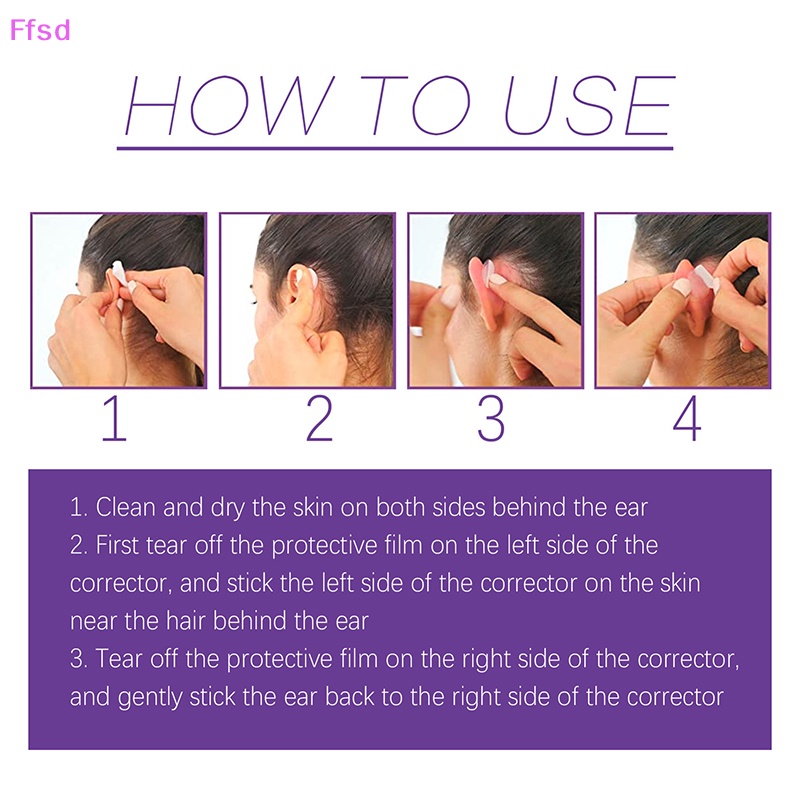 {Ffsd} Set 6 Miếng Dán Tạo Khuôn Mặt Chữ V Chỉnh Sửa Tai Bán Chạy