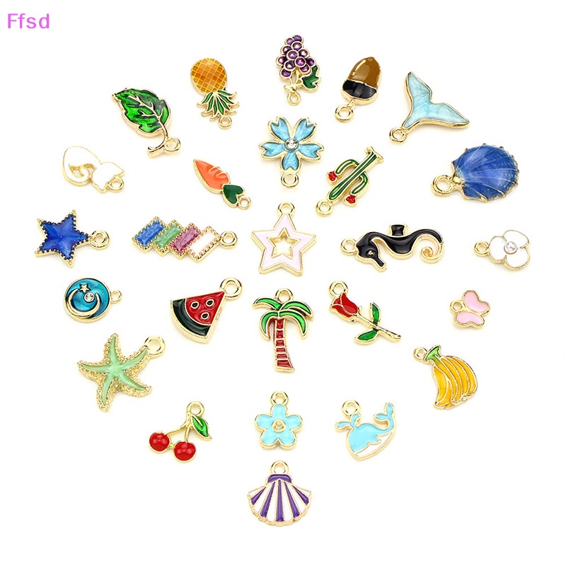 Set 30 Mặt Dây Chuyền Tráng Men Hình Chữ Ch Dùng Làm Trang Sức DIY   Bán Chạy * Bán Chạy