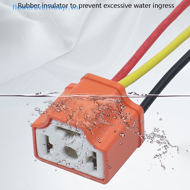 Giá Đỡ Bóng Đèn Pha LED H4 Bằng Sứ Chuyên Dụng Cho Xe Hơi